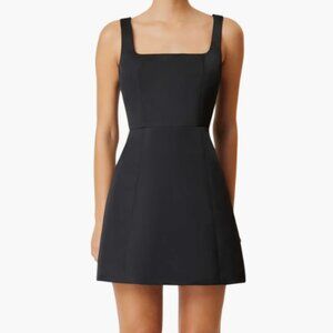 Elliatt Amelie Square Neck Duchesse Satin Cocktail Dress Sz L